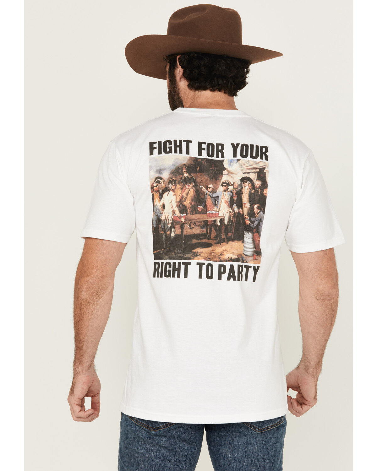 Riot Society Men's Fight For Your Right To Party Short Sleeve Graphic T-Shirt
