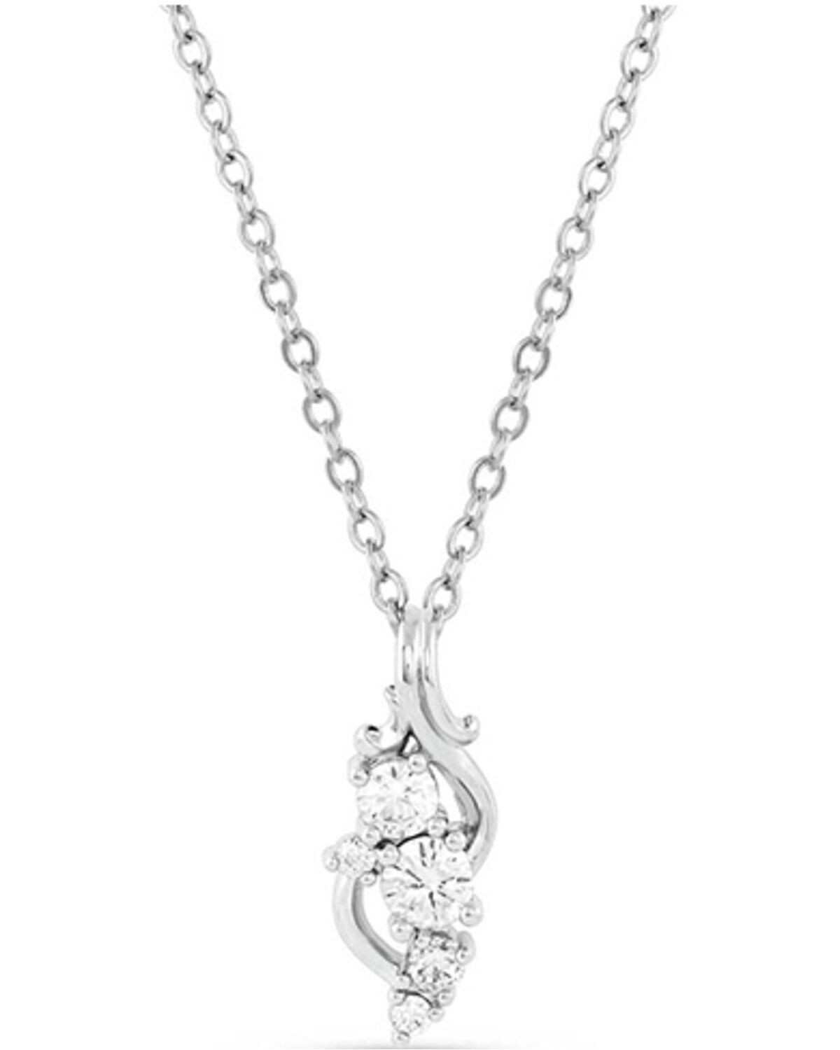 Montana Silversmiths Women's Fiery Ice Flower Necklace