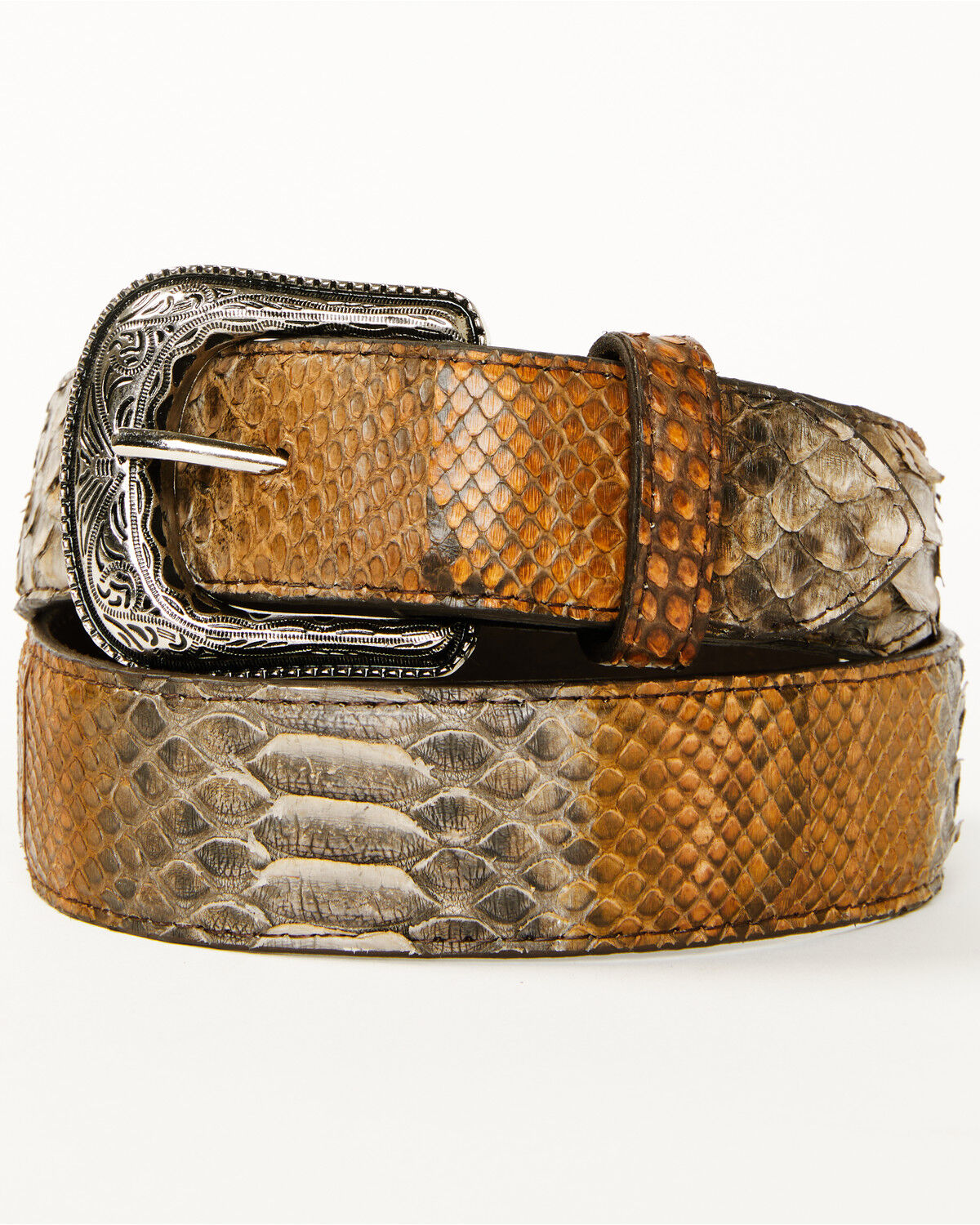 Cody James Men's Exotic Python Belly Belt