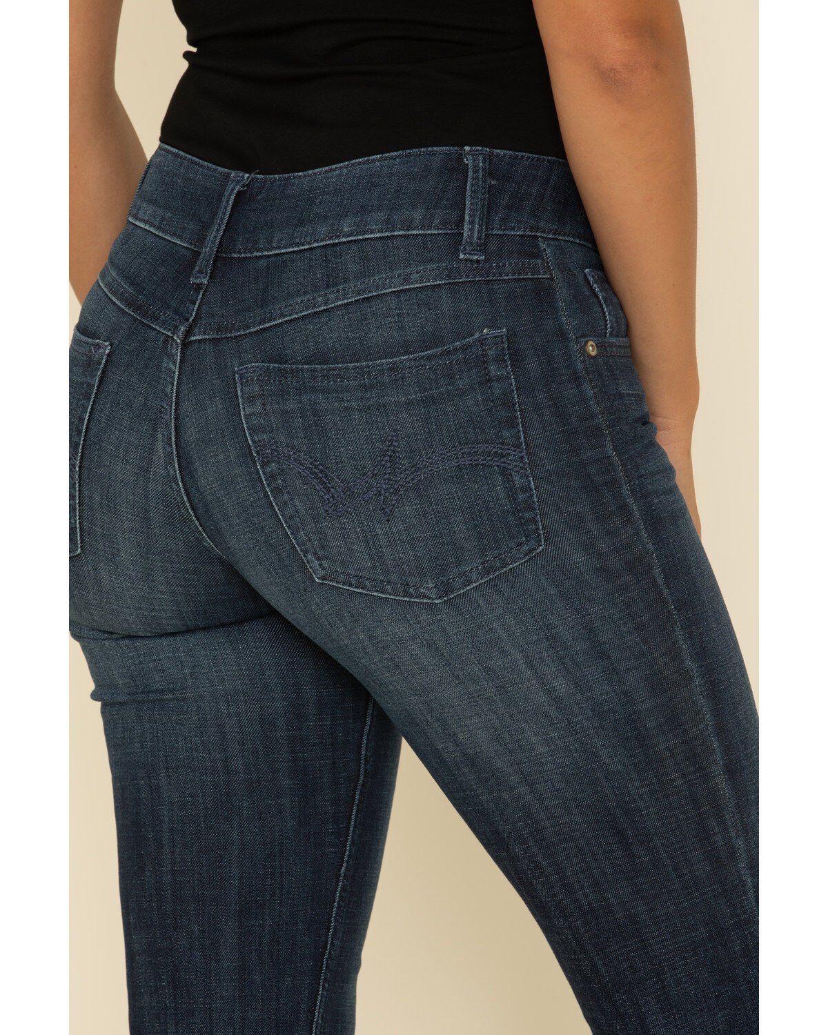 Wrangler Women's Dark Wash Straight Leg Jeans