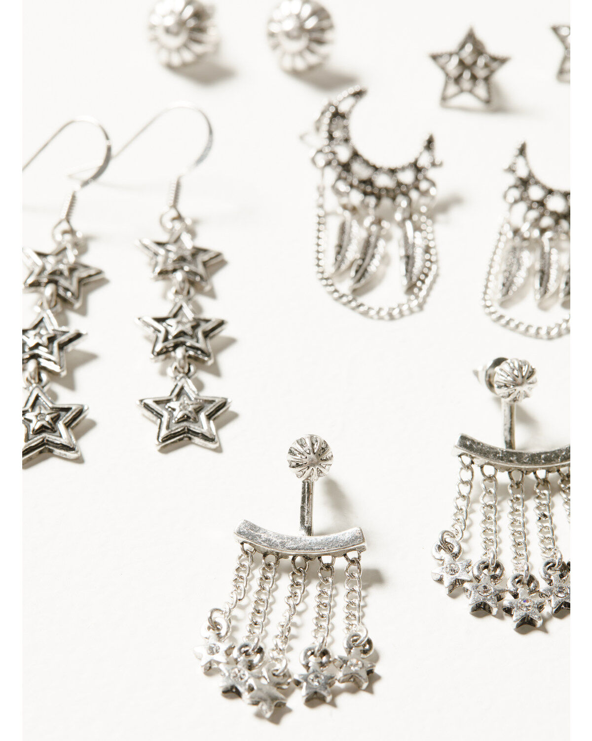 Idyllwind Women's 5-piece Silver Fleetwood Earrings Set