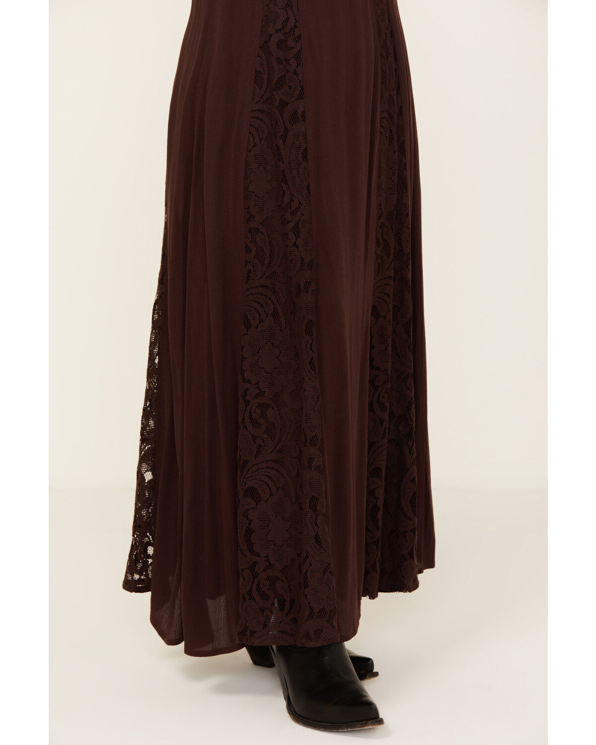 Shyanne Women's Lace Inset Maxi Skirt