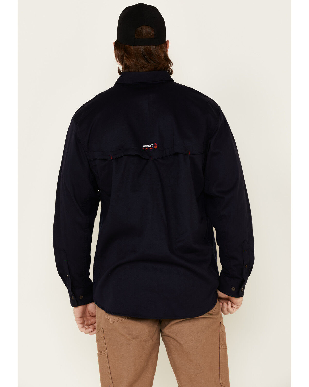 Ariat Men's FR Solid Vent Long Sleeve Button Down Work Shirt - Tall