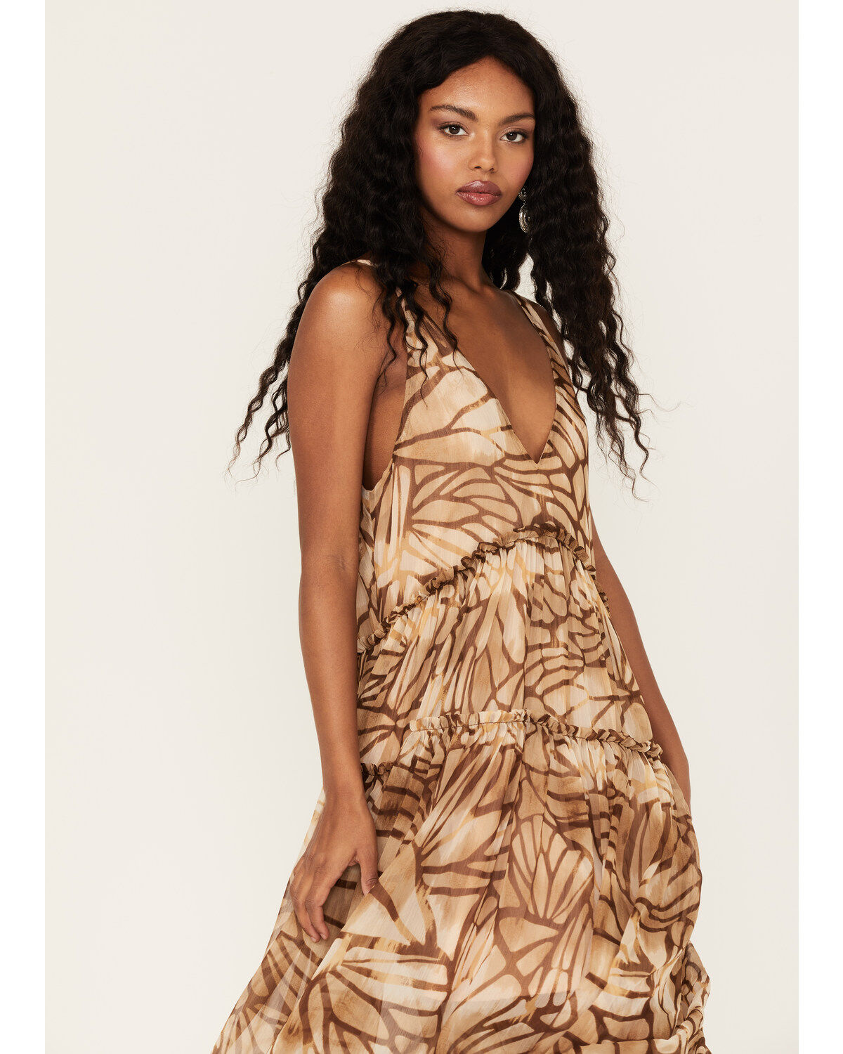 Free People Women's Julianna Abstract Print Maxi Dress