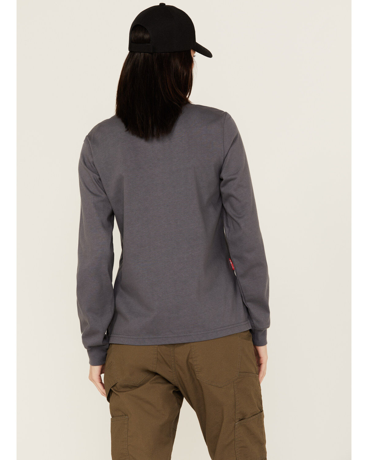 Timberland Pro Women's FR Cotton Core Long Sleeve Logo Pocket Tee