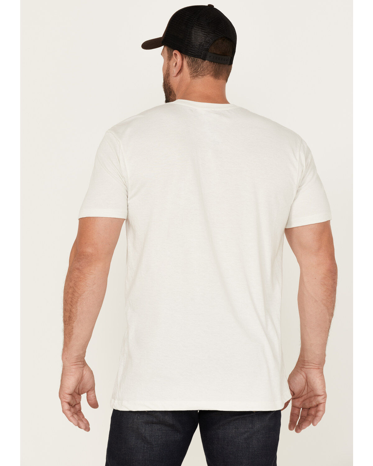 Moonshine Spirit Men's Blender Eagle Flag Graphic Short Sleeve T-Shirt