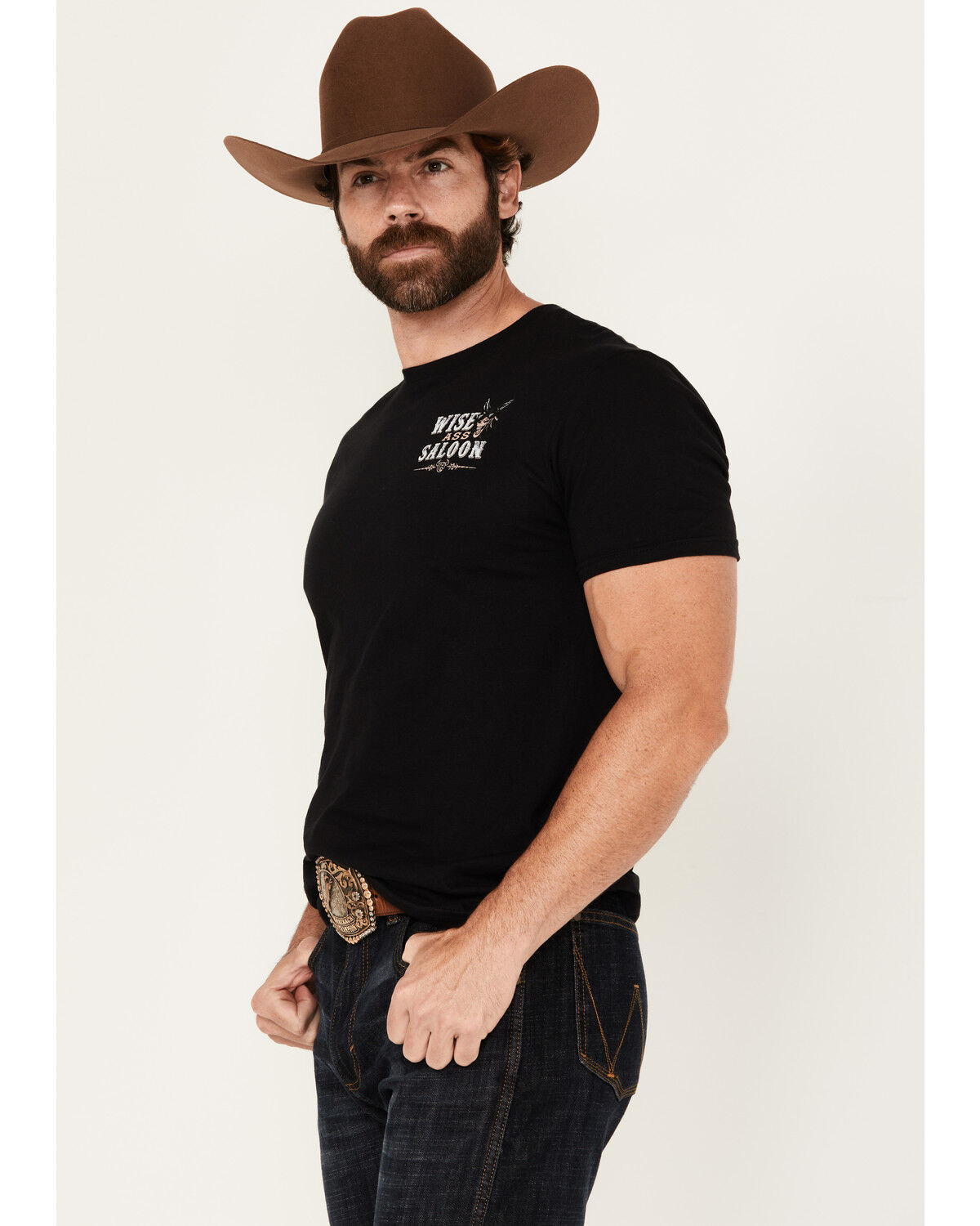 Cowboy Hardware Men's Wise Ass Saloon Short Sleeve Graphic T-Shirt