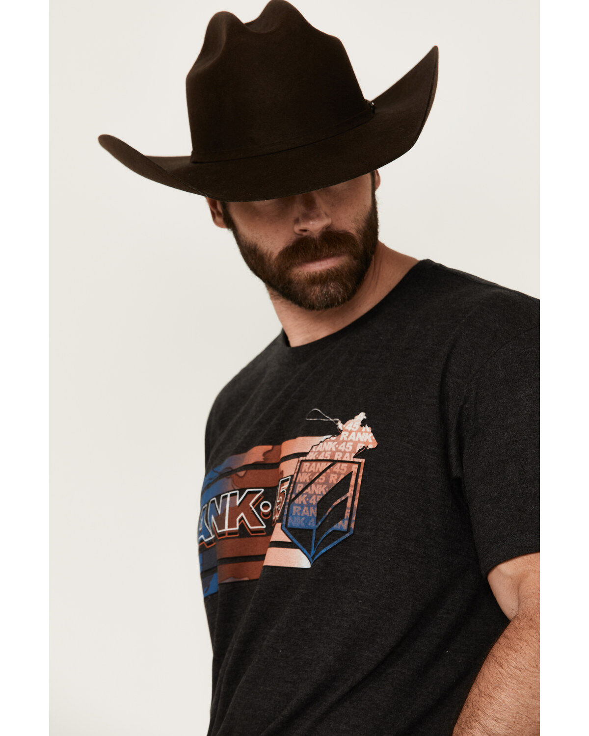 RANK 45® Men's Just Ride Short Sleeve Logo Graphic T-Shirt