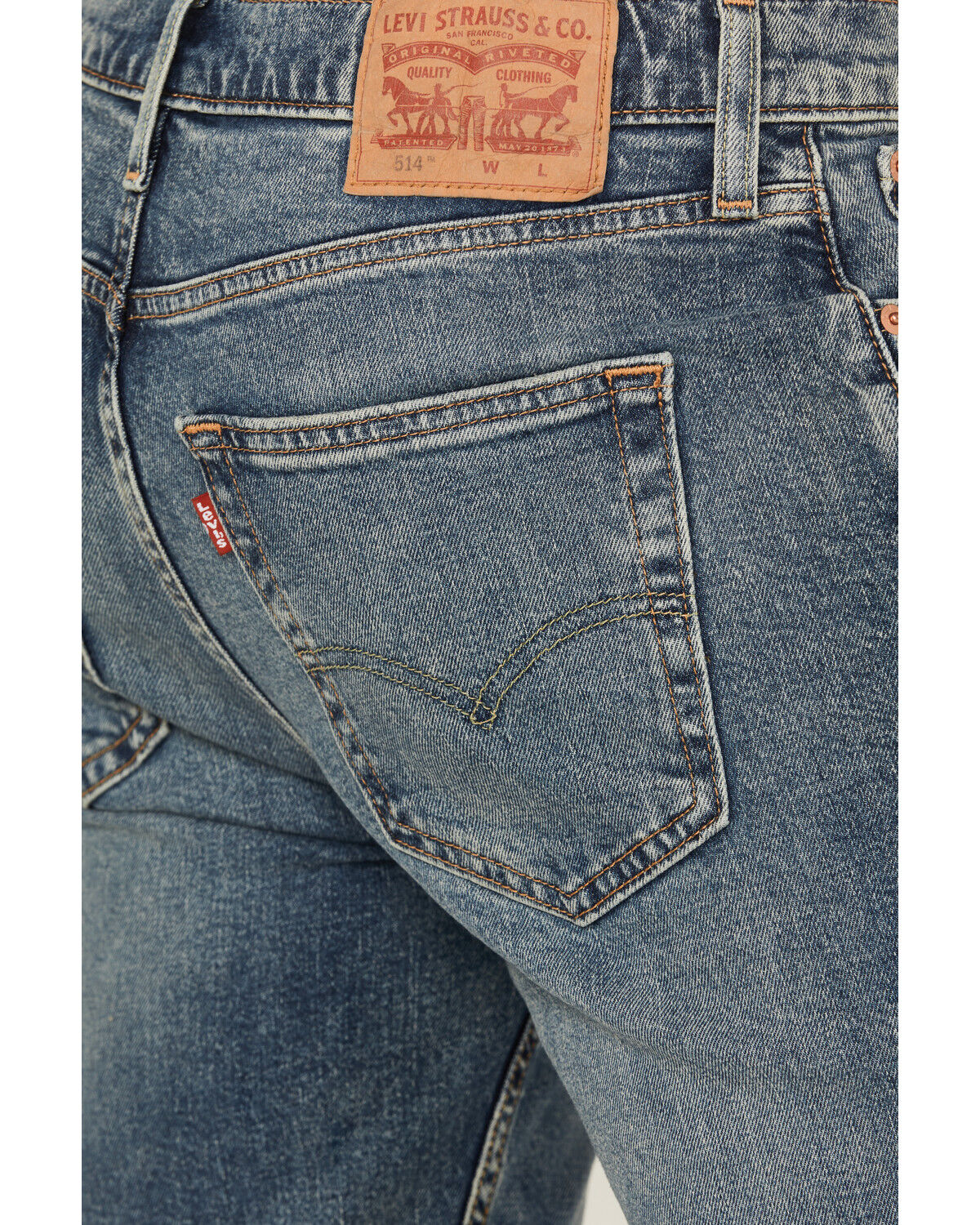 Levi's Men's 514® Medium Wash Straight Stretch Denim Jeans