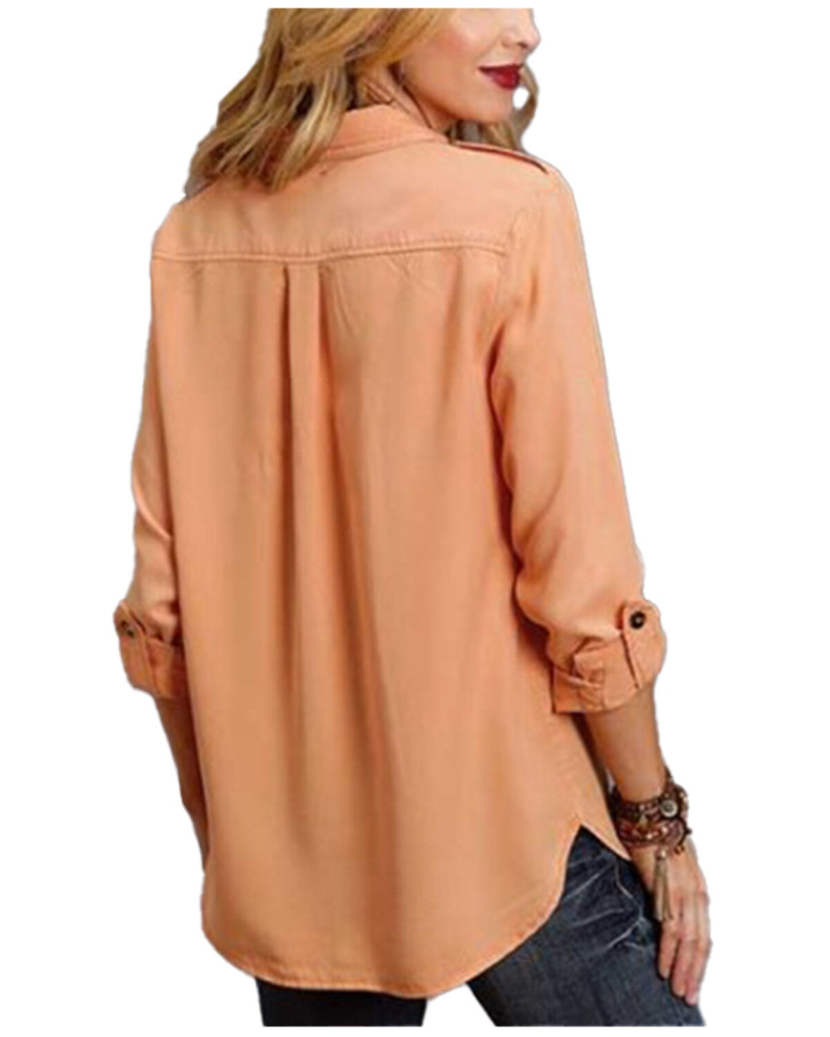 Stetson Women's Lyocell Button-Front Shirt Jacket