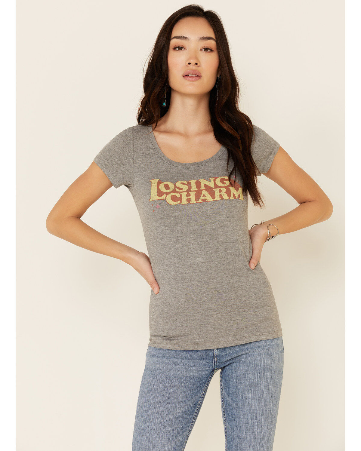 Idyllwind Women's Losing Charm Trustie Short Sleeve Graphic Tee