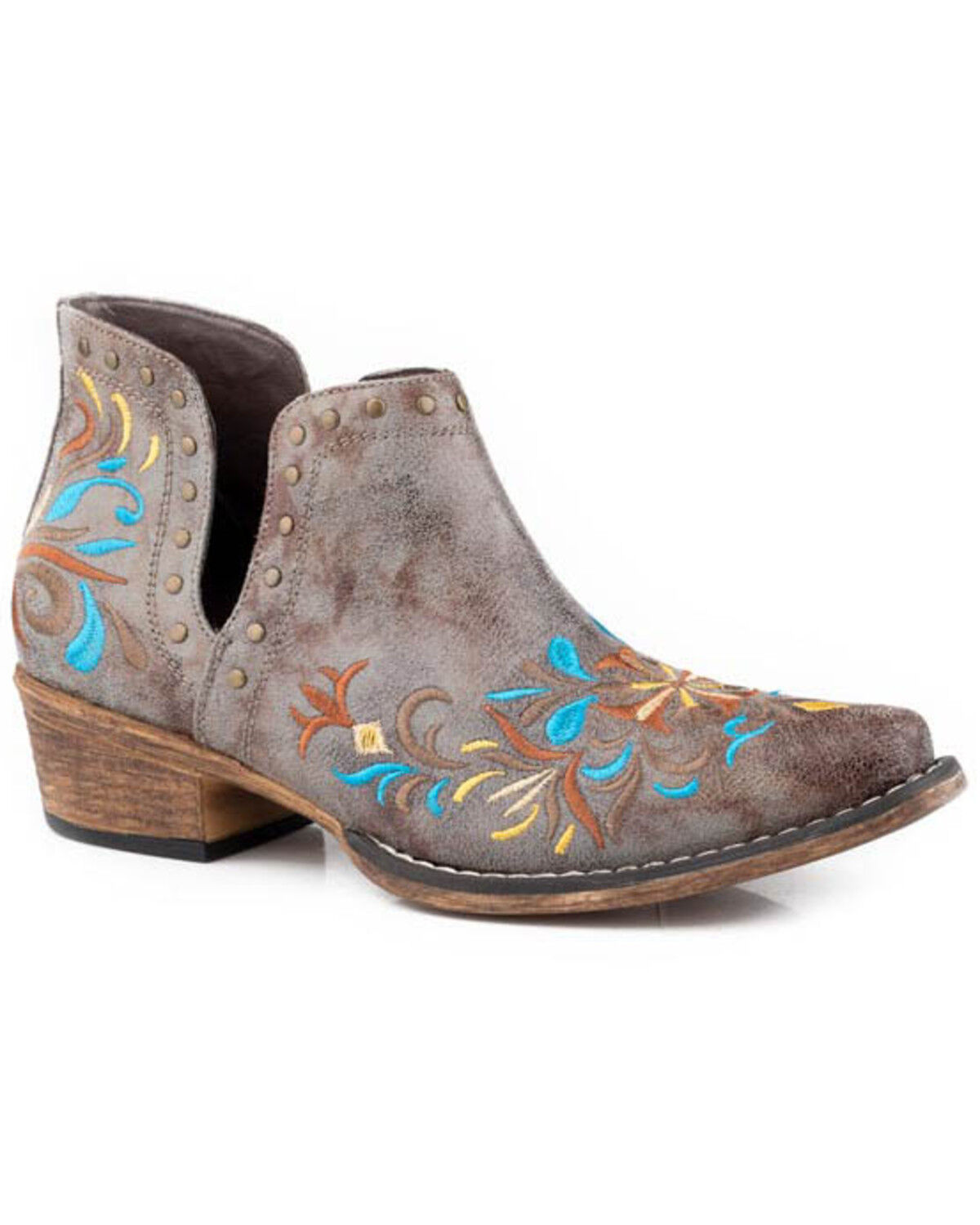 Roper Women's Ava Floral Booties - Snip Toe