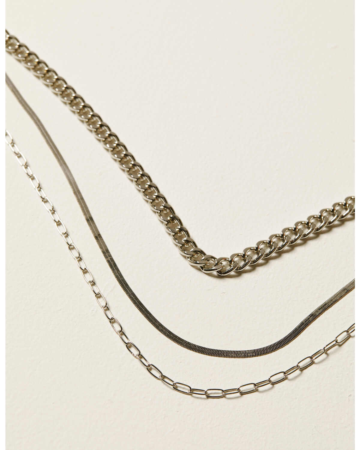Shyanne Women's Silver Multichain Necklace