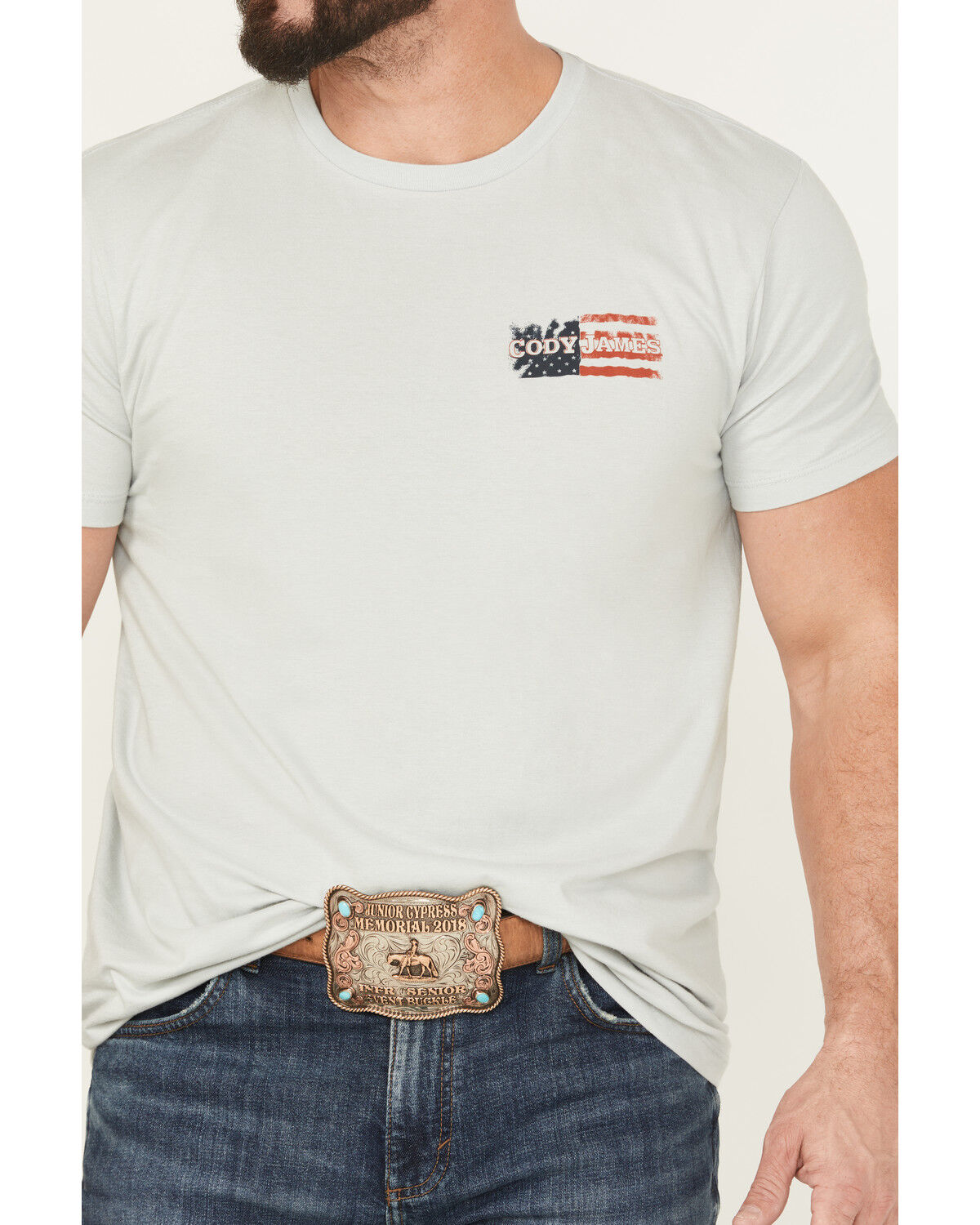 Cody James Men's Rugged Flag Short Sleeve Graphic T-Shirt
