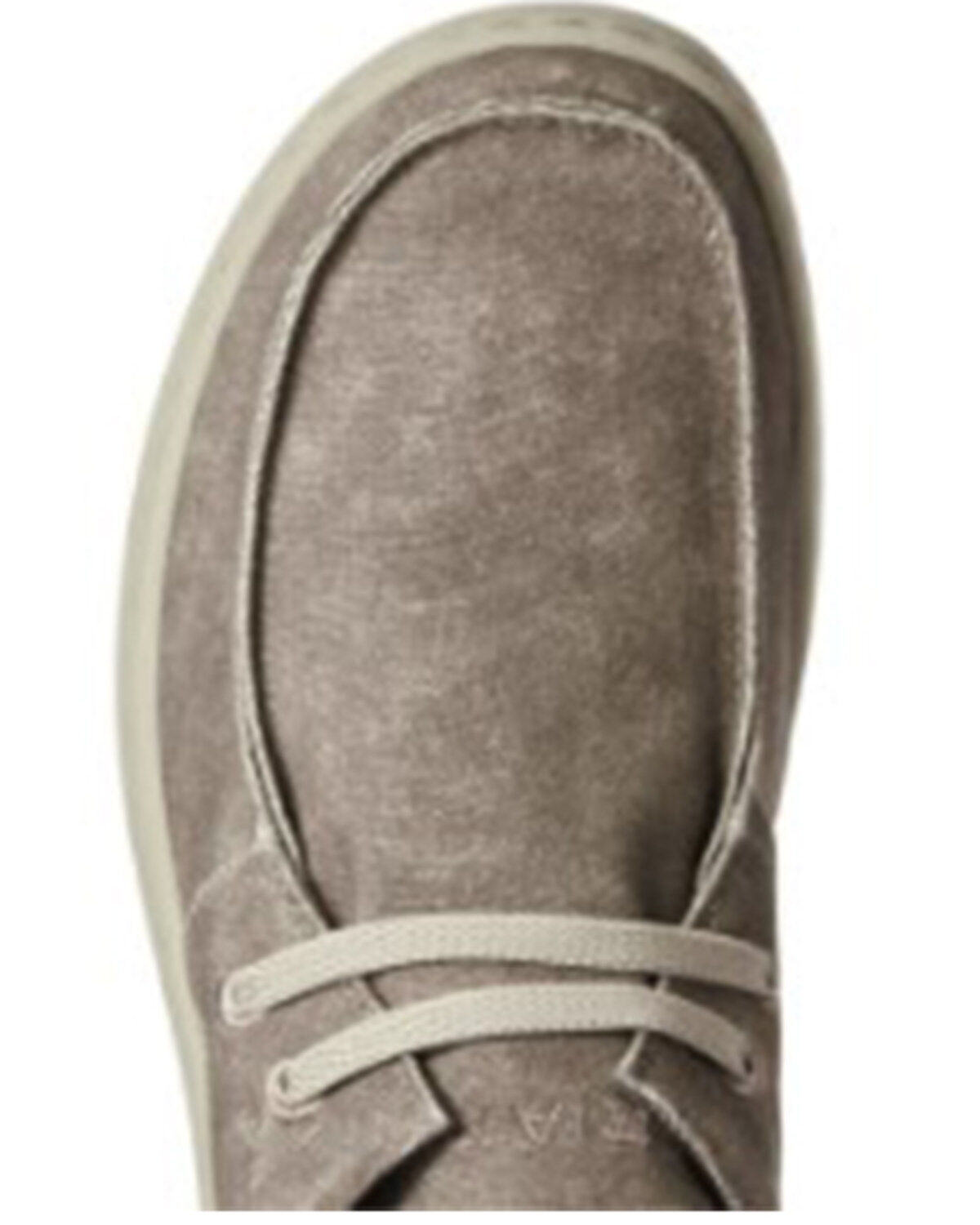 Ariat Men's Brown Canvas Casual Stretch Shoes - Moc Toe