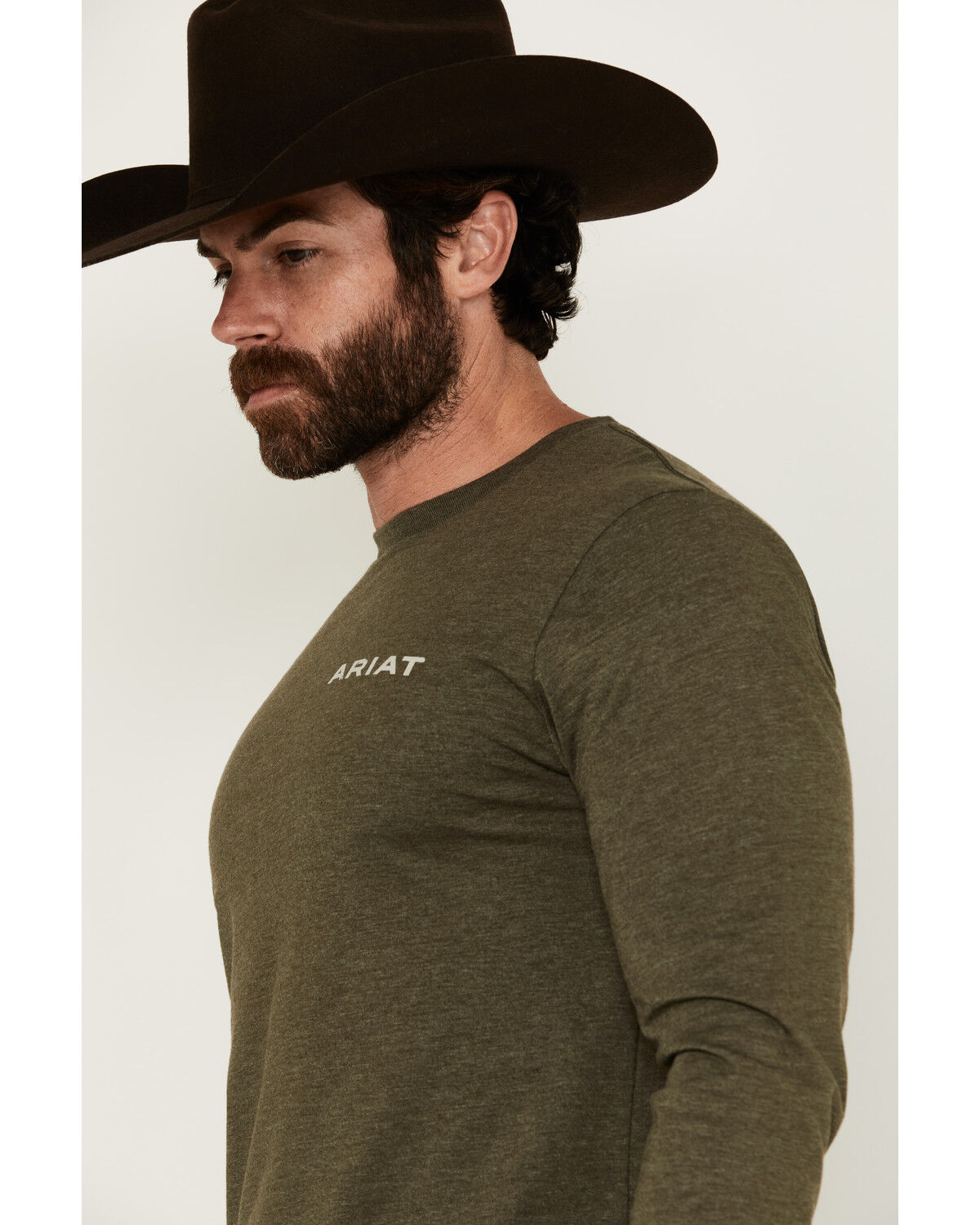 Ariat Men's Boarded Hex Flag Long Sleeve Graphic T-Shirt