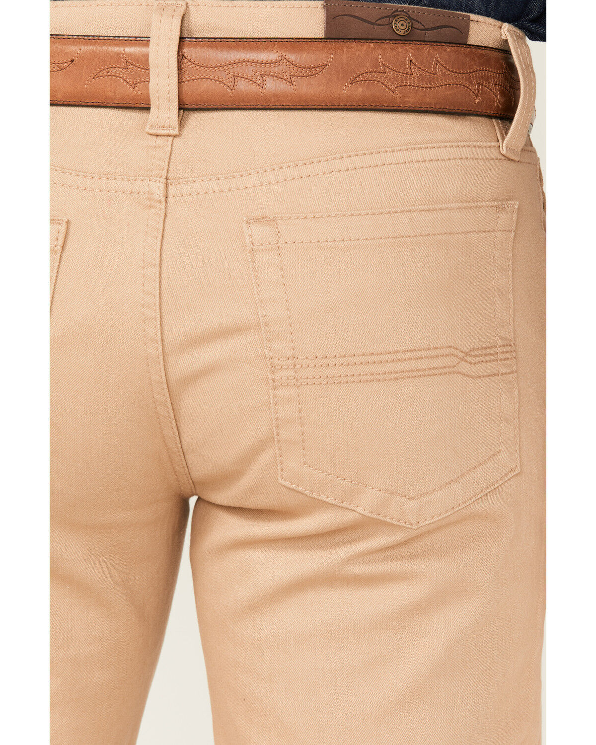 Cody James Men's Dalton Tan Slim Bootcut Stretch Denim Jeans