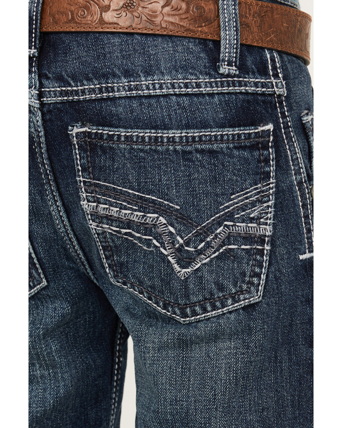 Wrangler 20X Boys' No.42 Canyon Lake Vintage Slim Bootcut Jeans