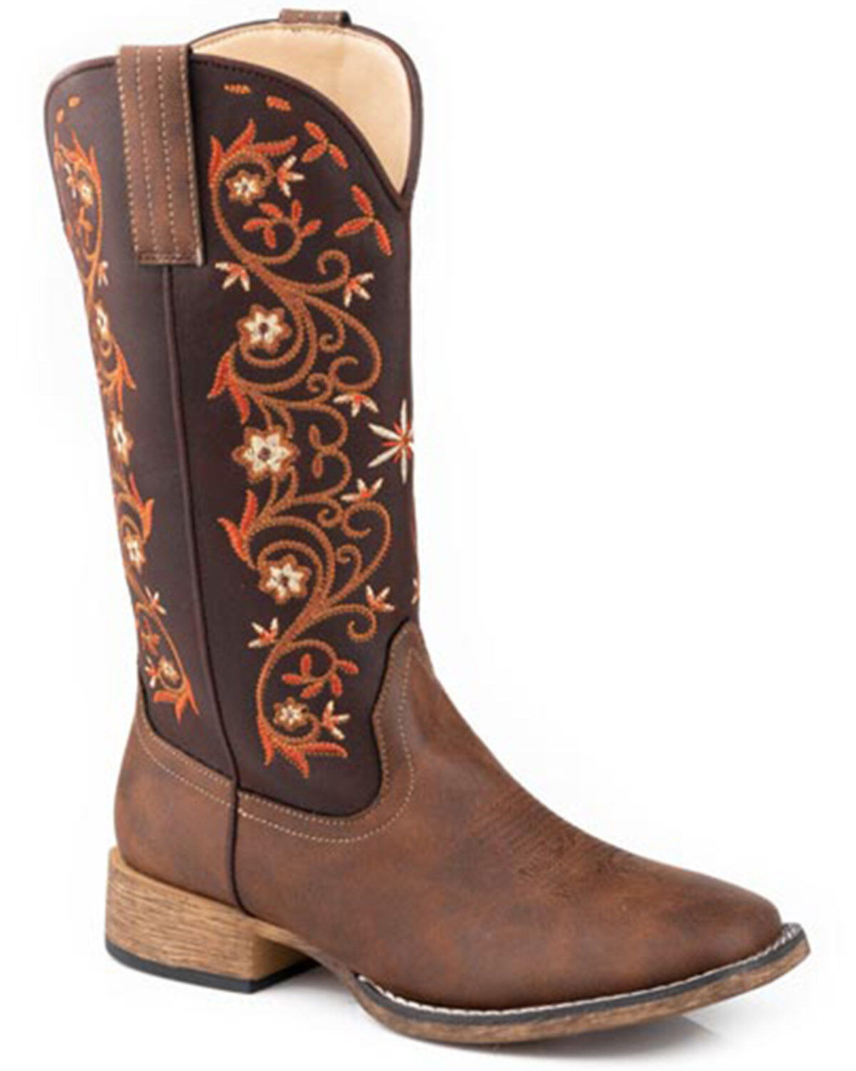 Roper Women's Bailey Vines Western Boots - Square Toe