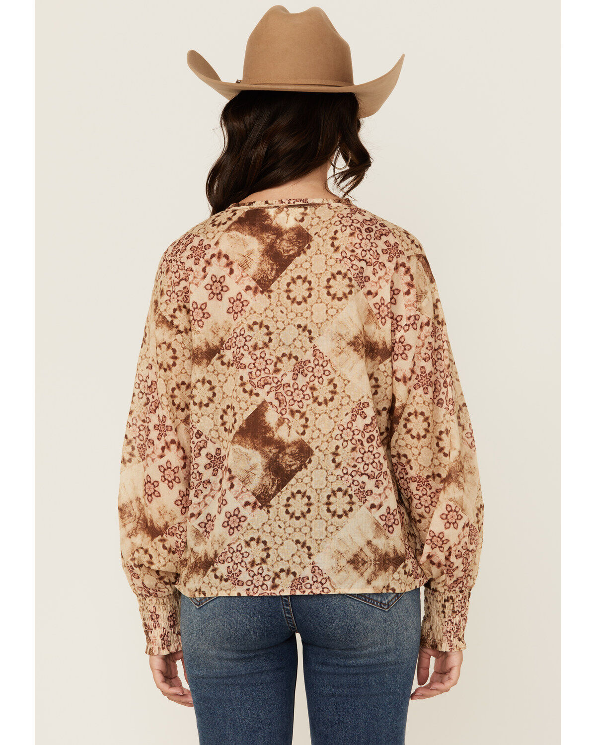 Cleo + Wolf Women's Bridgette Floral Print Long Sleeve Blouse