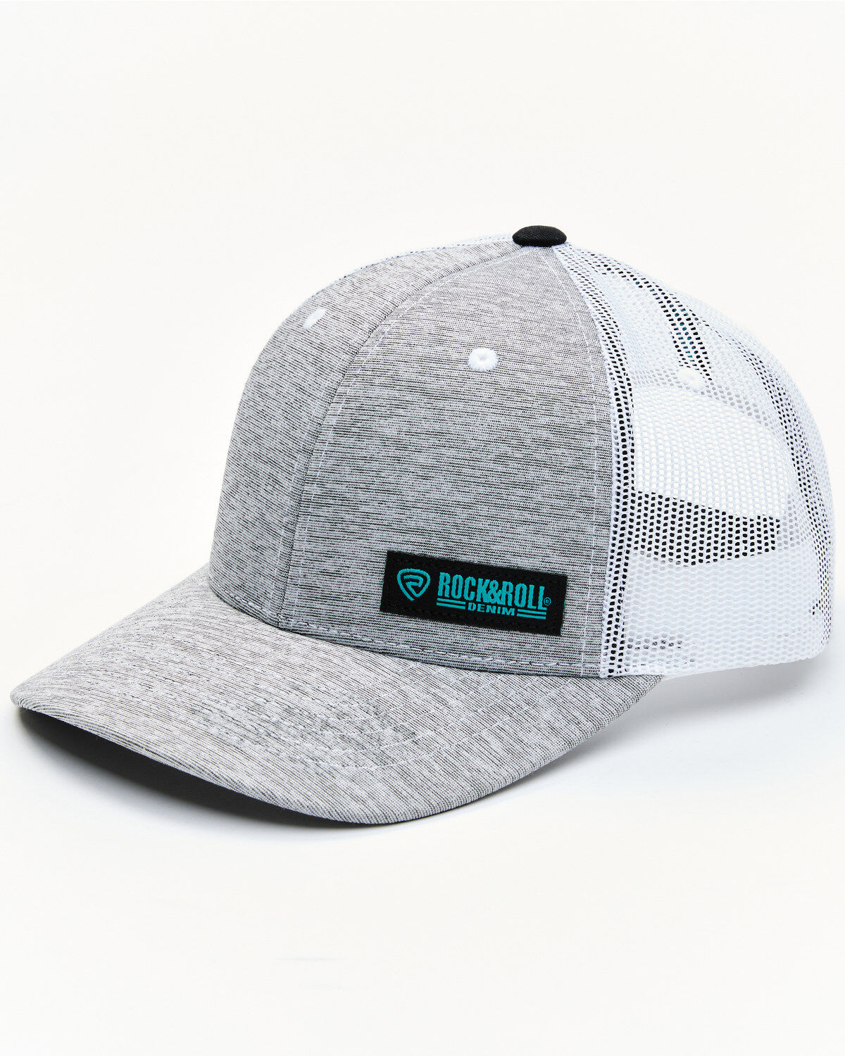 Rock & Roll Denim Men's Corner Logo Patch Mesh-Back Ball Cap