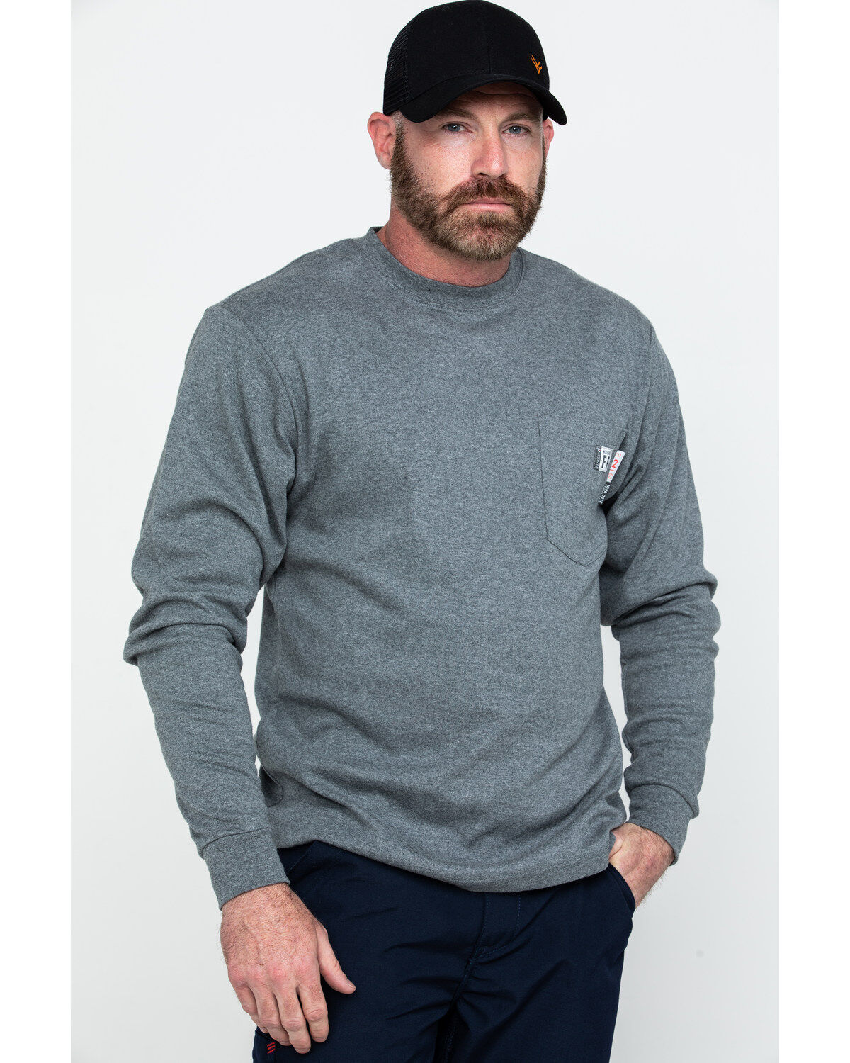 Wolverine Men's FR Sleeve Logo Work T-Shirt