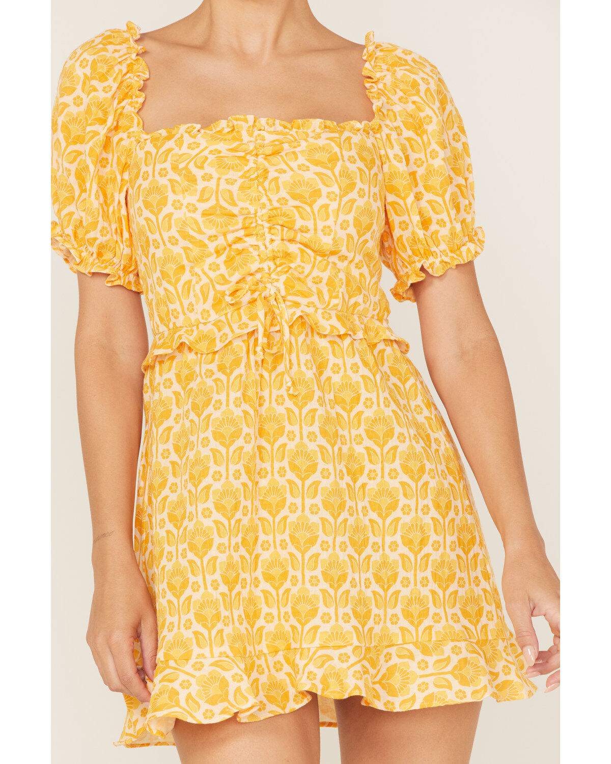 Show Me Your Mumu Women's Sophie Floral Print Mini Dress