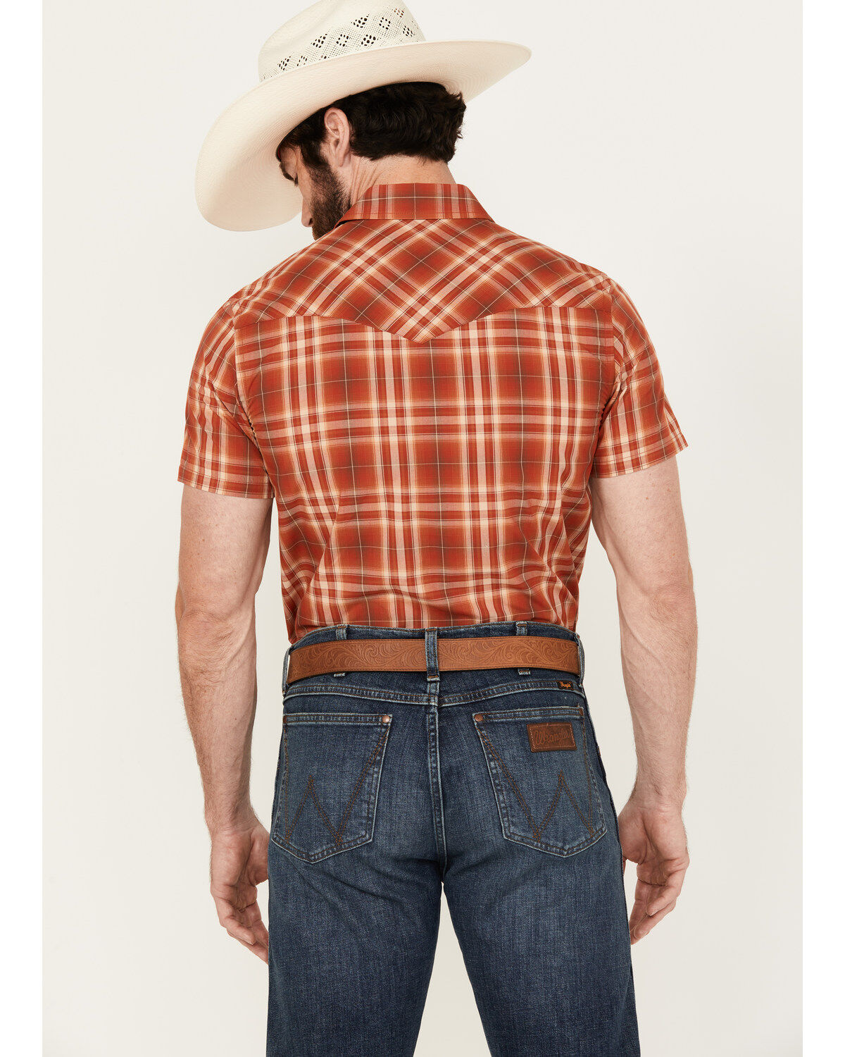 Pendleton Men's Frontier Plaid Print Short Sleeve Snap Western Shirt