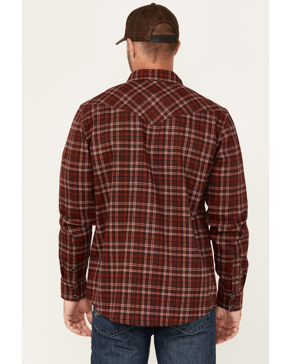 Carhartt Men's FR Plaid Print Long Sleeve Snap Western Work Shirt