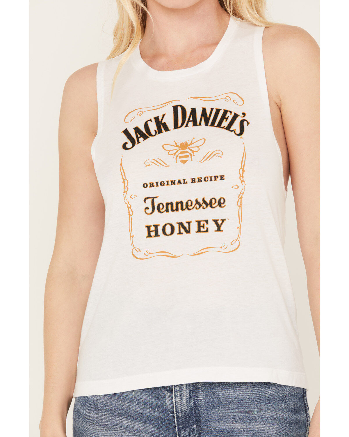 Jack Daniels Women's Honey Logo Muscle Tank