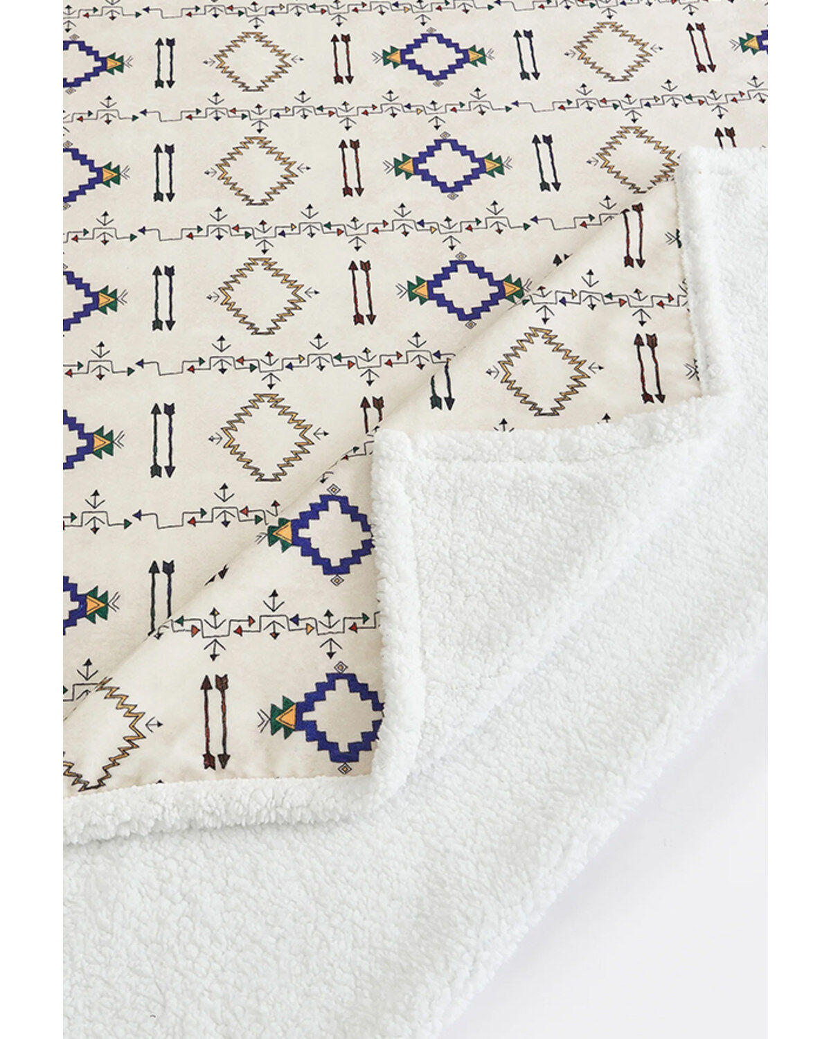 HiEnd Accents Arrow Campfire Sherpa Throw