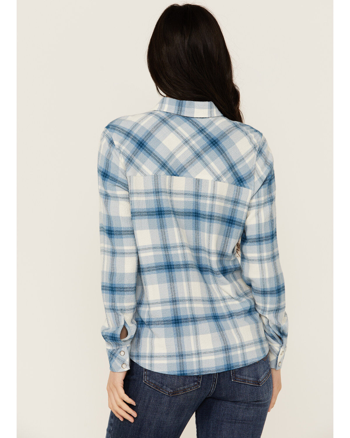 Idyllwind Women's Viola Plaid Print Long Sleeve Pearl Snap Western Shirt