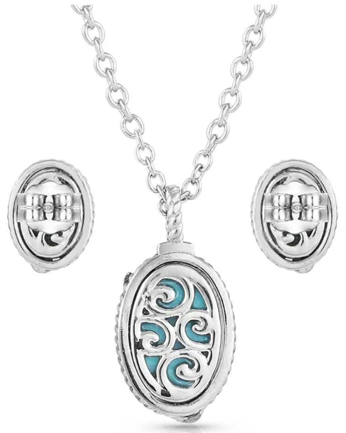Montana Silversmiths Women's World's Feather Jewelry Set - 2 Piece