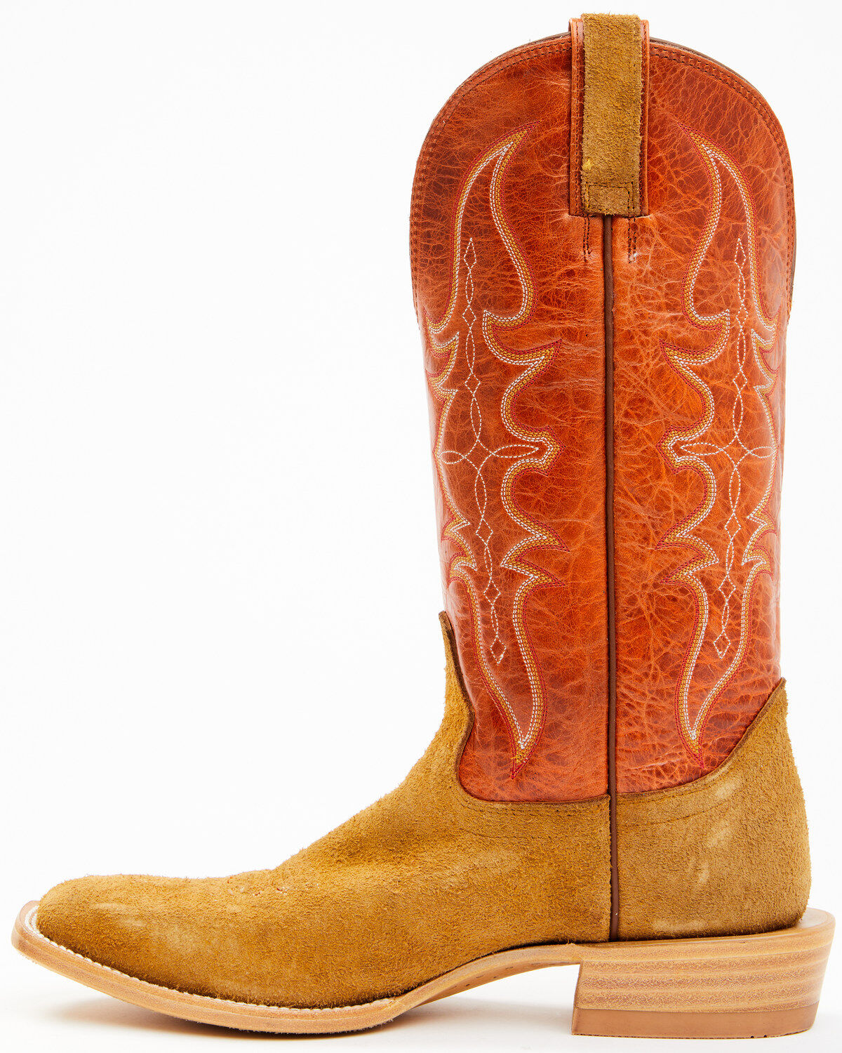 Hondo Boots Men's Roughout Western Boots - Broad Square Toe