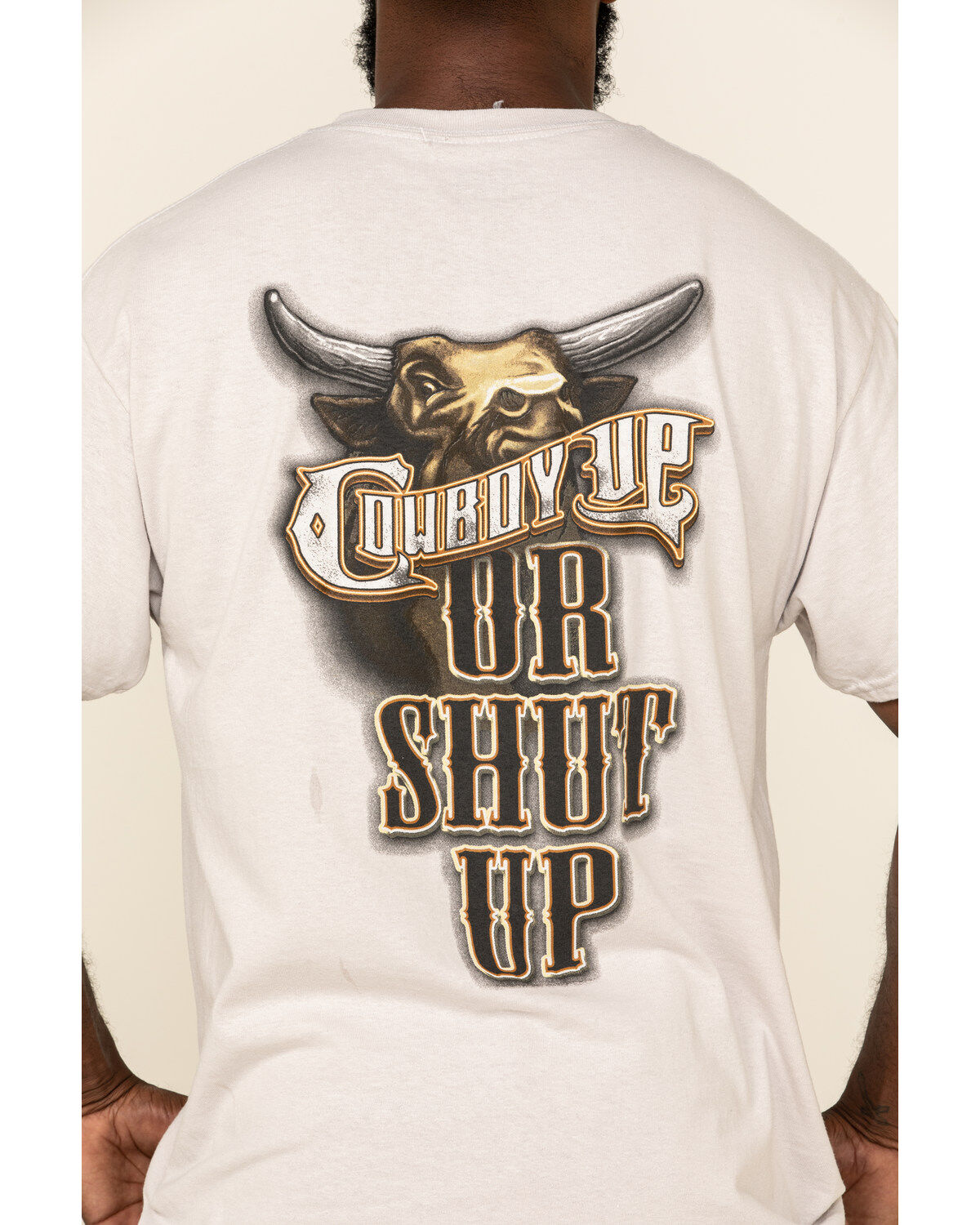 Cowboy Up Men's Cowboy Up or Shut Up Short Sleeve Graphic T-Shirt