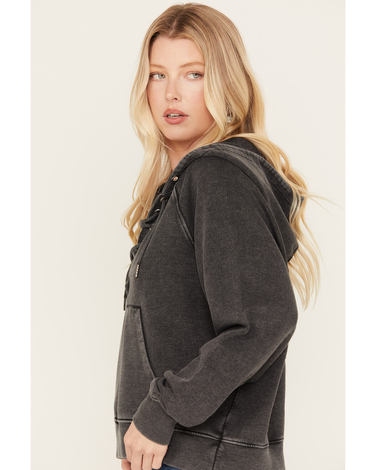 Idyllwind Women's Blanche Studded Tie Front Hoodie