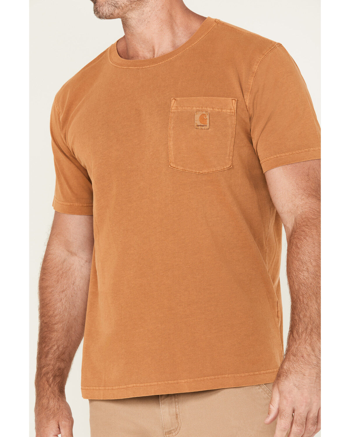 Carhartt Men's Re-Engineered Relaxed Fit Lightweight Short Sleeve Garment Dyed Pocket T-Shirt