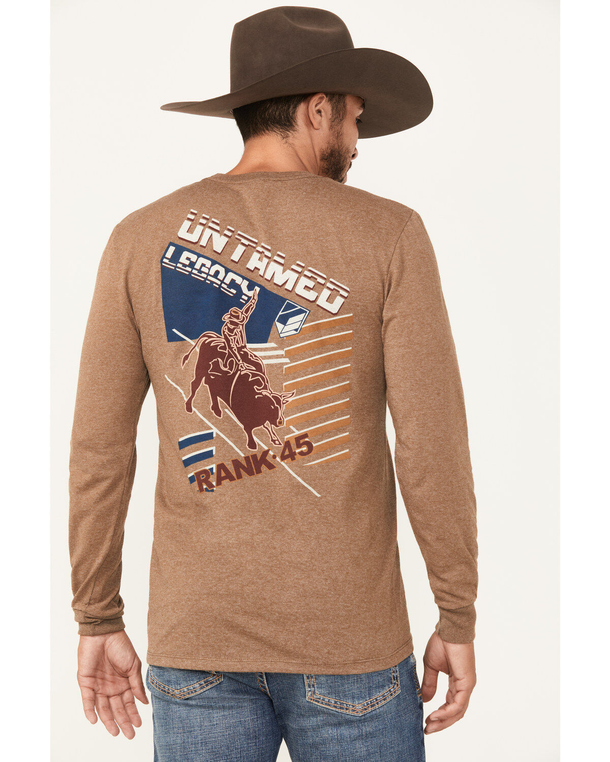 RANK 45&reg; Men's Chardon Western Long Sleeve Graphic T-Shirt