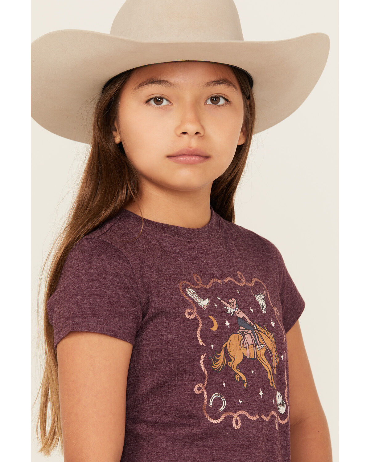 Shyanne Girls' Cowgirl Icons Short Sleeve Graphic Tee