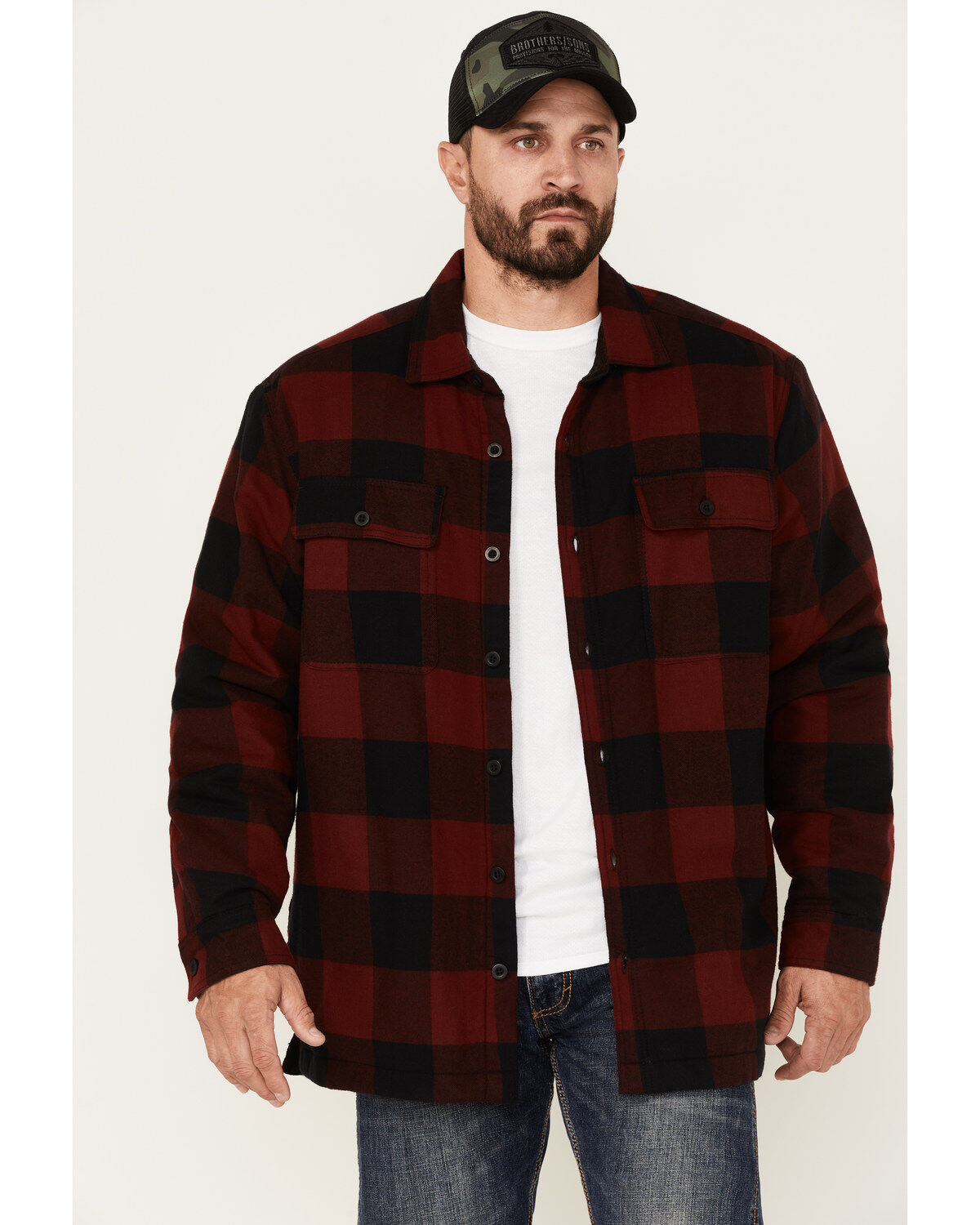 North River Men's Heavyweight Fleece Lined Flannel Shirt