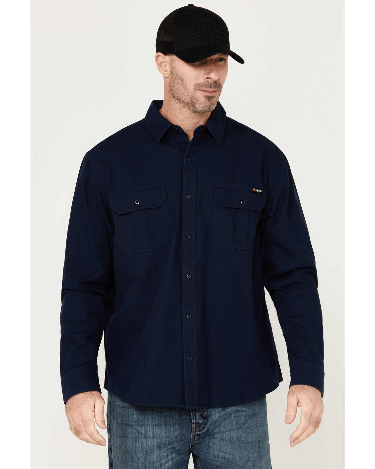 Hawx Men's Long Sleeve Button-Down Work Shirt