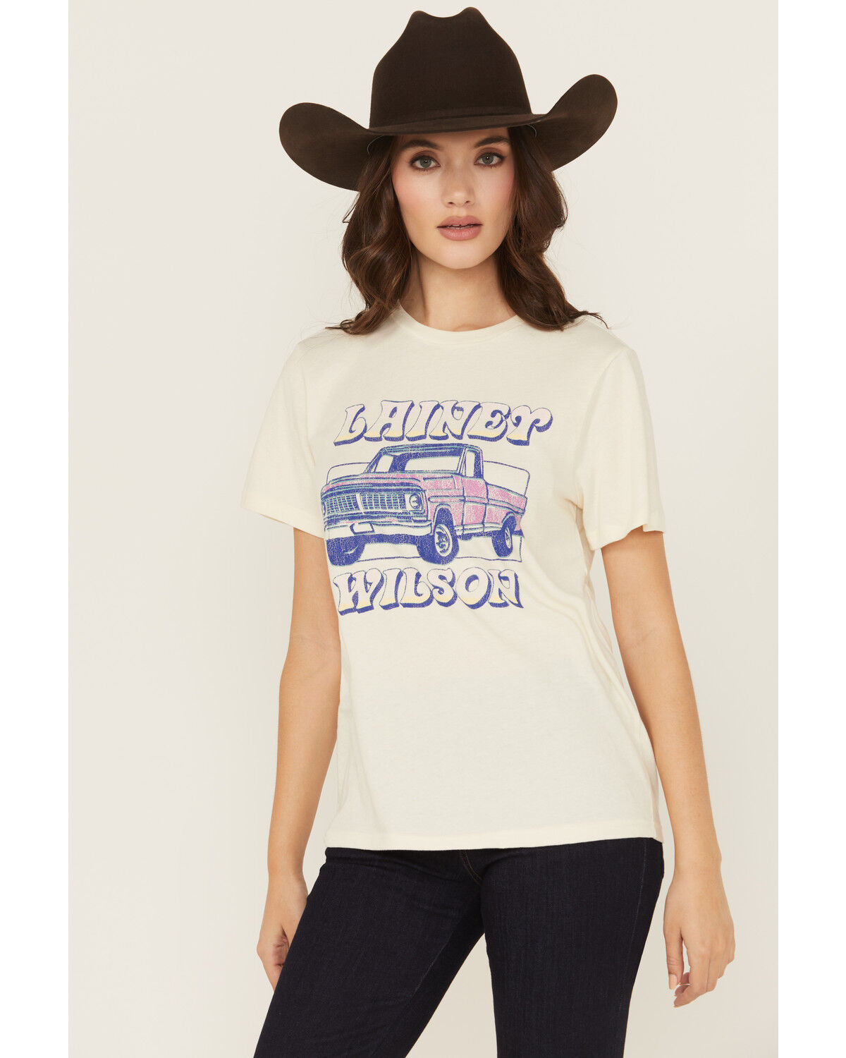 Wrangler X Lainey Wilson Women's Heart Like A Truck Short Sleeve Graphic Tee