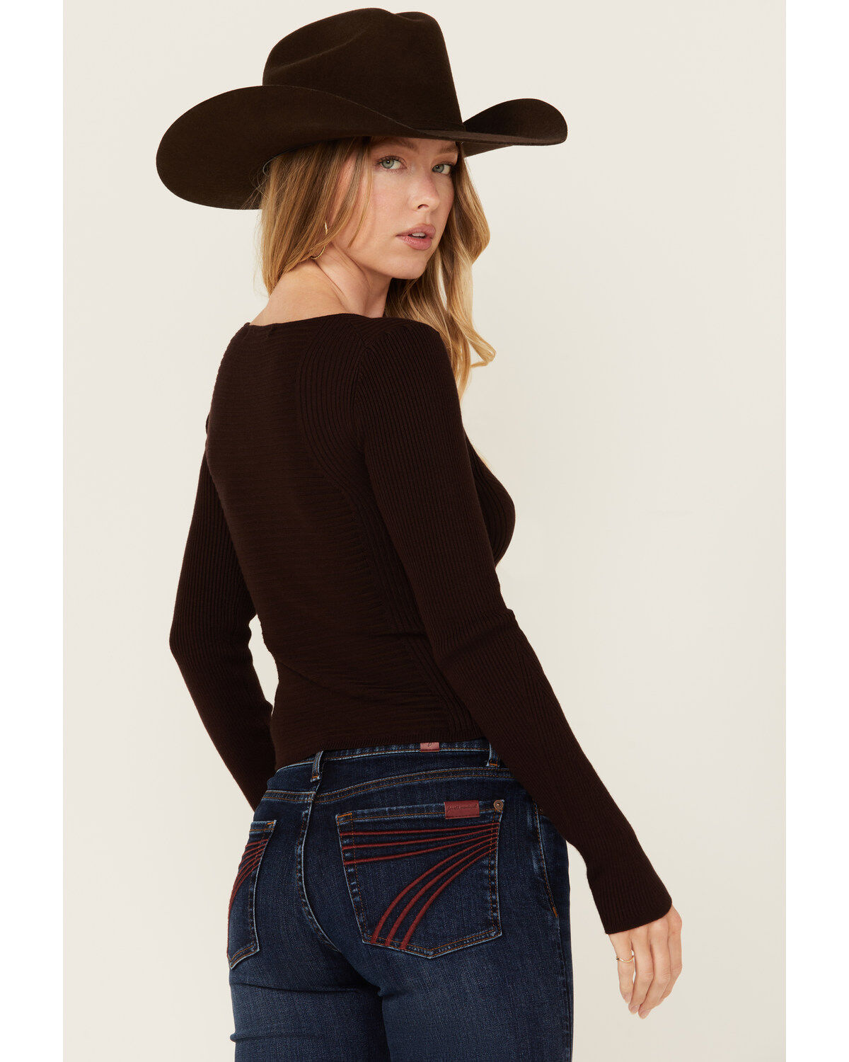 Shyanne Women's Ribbed Long Sleeve Sweater