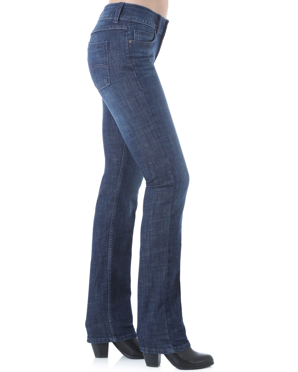 Wrangler Women's Dark Wash Straight Leg Jeans