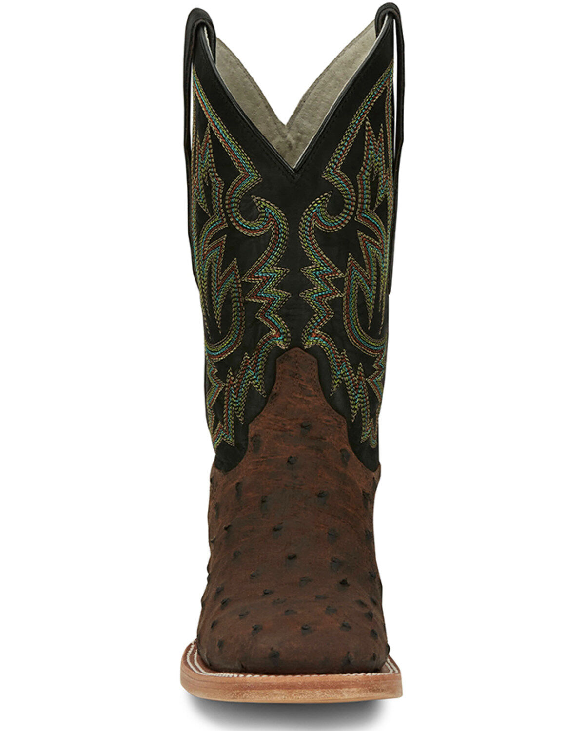 Justin Men's King Kango Exotic Full Quill Ostrich Western Boots - Broad Square Toe