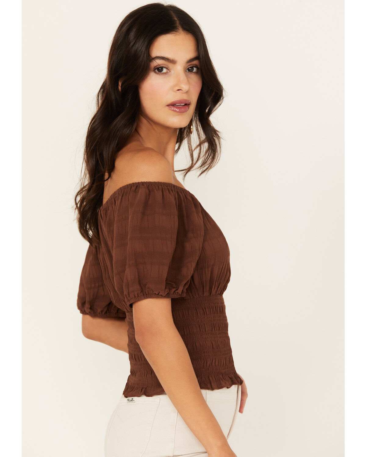 Shyanne Women's Puff Sleeve Smocked Bodice Top