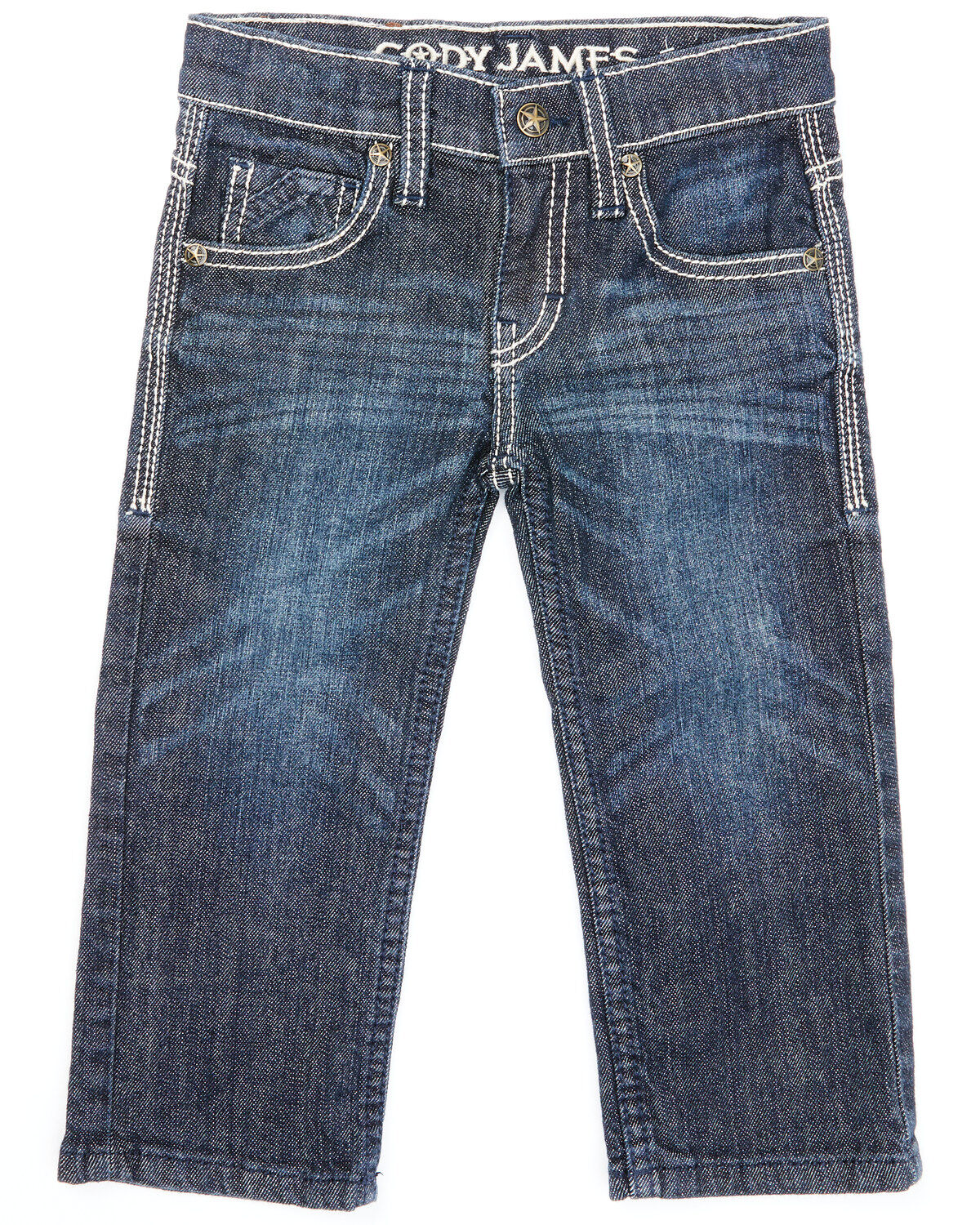 Cody James Toddler Boys' Night Hawk Medium Wash Mid Rise Stretch Relaxed Bootcut Jeans