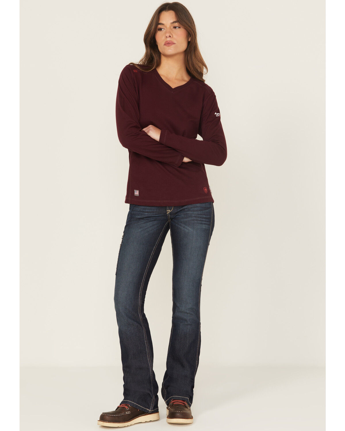 Ariat Women's Rebar Mid Rise Durastretch Riveter Work Bootcut Jeans