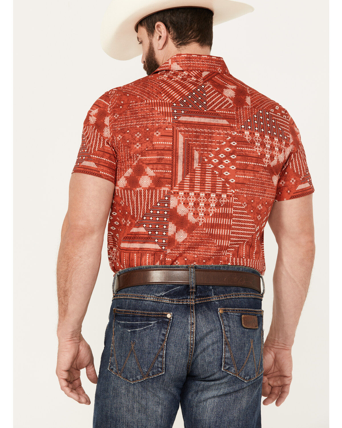 Pendleton Men's Laramie Bandana Print Short Sleeve Western Snap Shirt