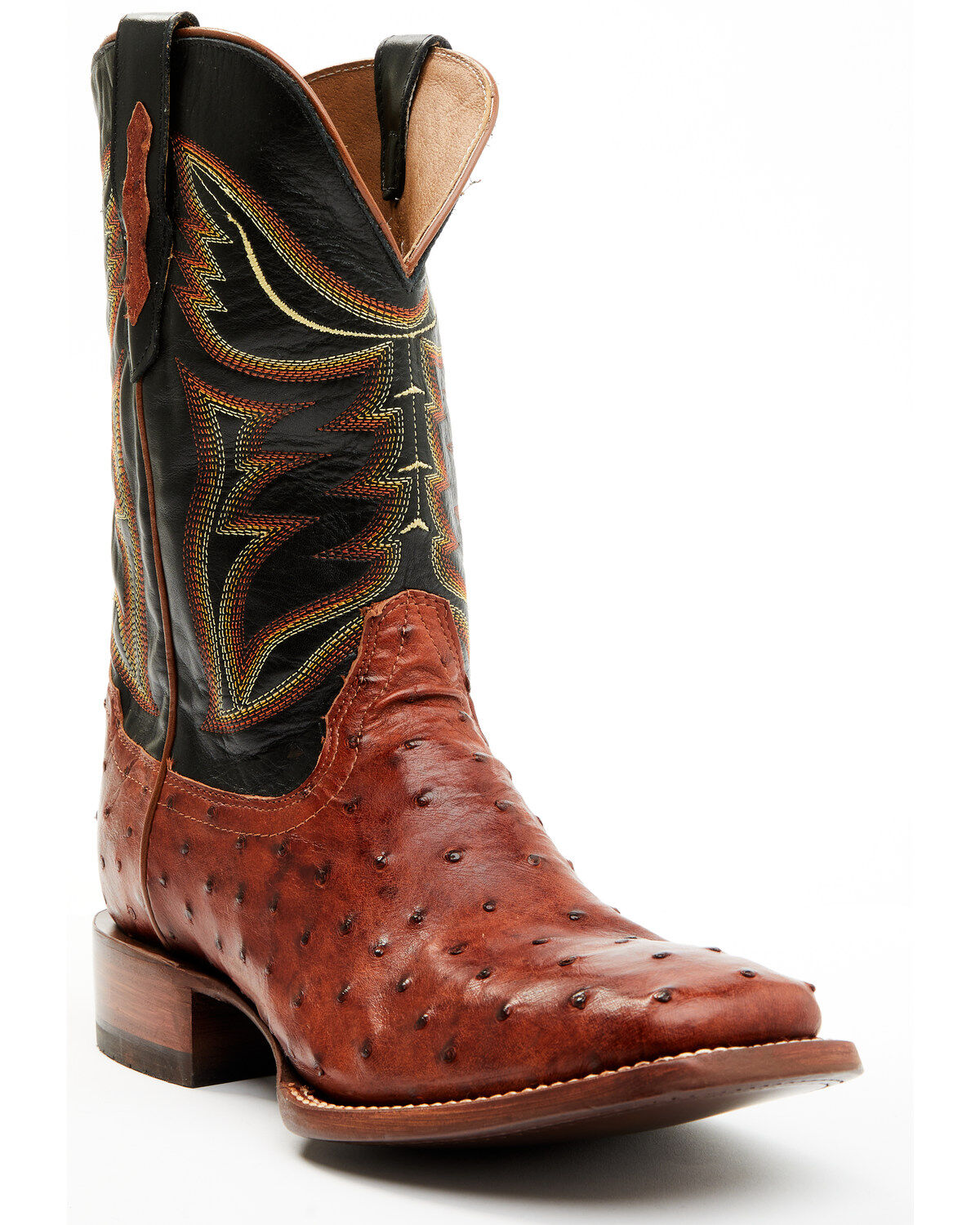 Cody James Men's Exotic Full-Quill Ostrich Western Boots - Broad Square Toe